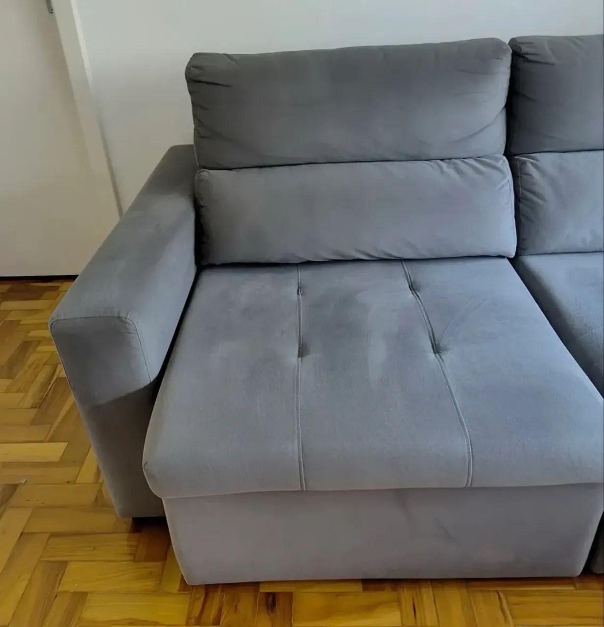 Sofá retrátil e reclinável ( seminovo )  - Foto 5