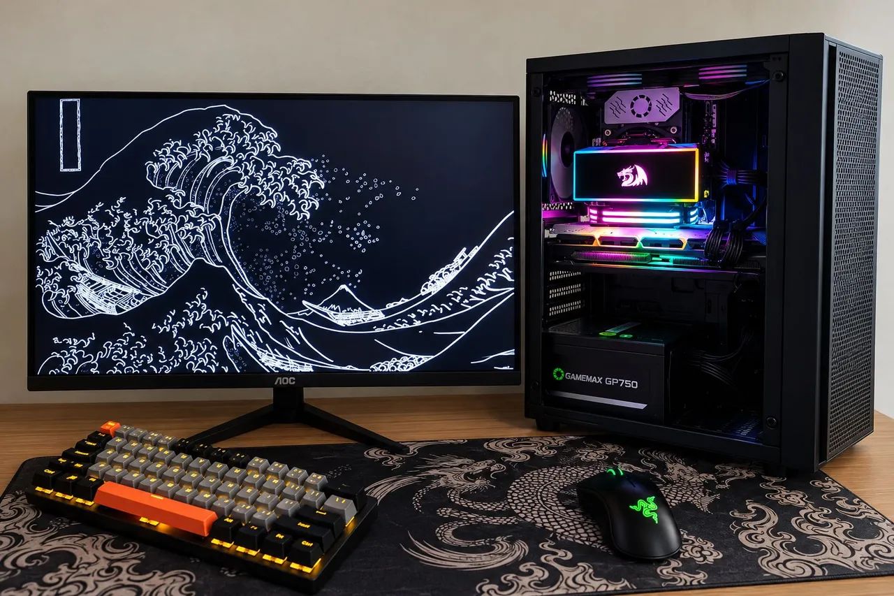 PC Gamer Completo RX 5700 8GB + 32GB RAM + SSD