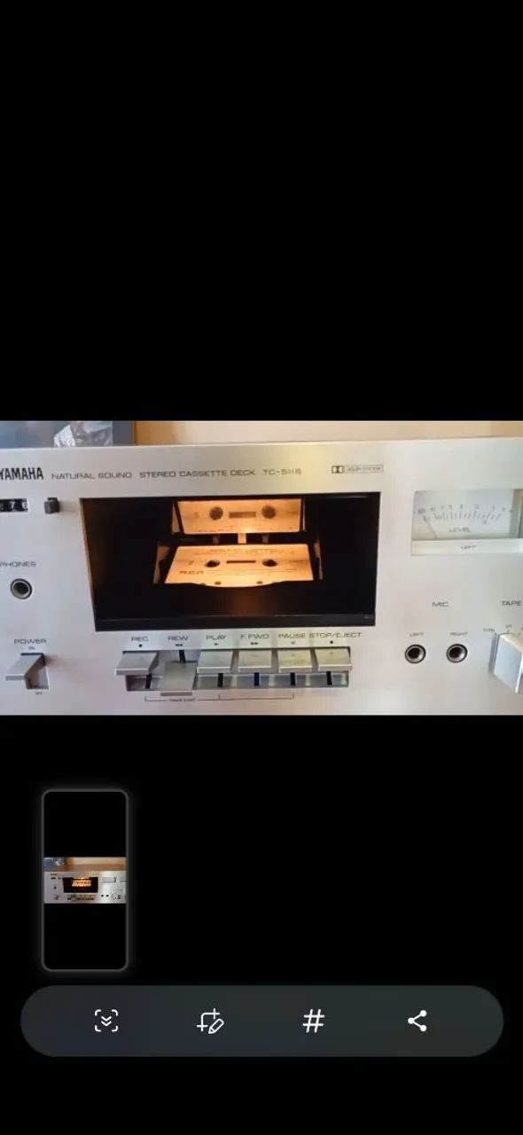 Tape deck Yamaha TC-511S - Aparelhos de Som - Alto Tarumã, Pinhais