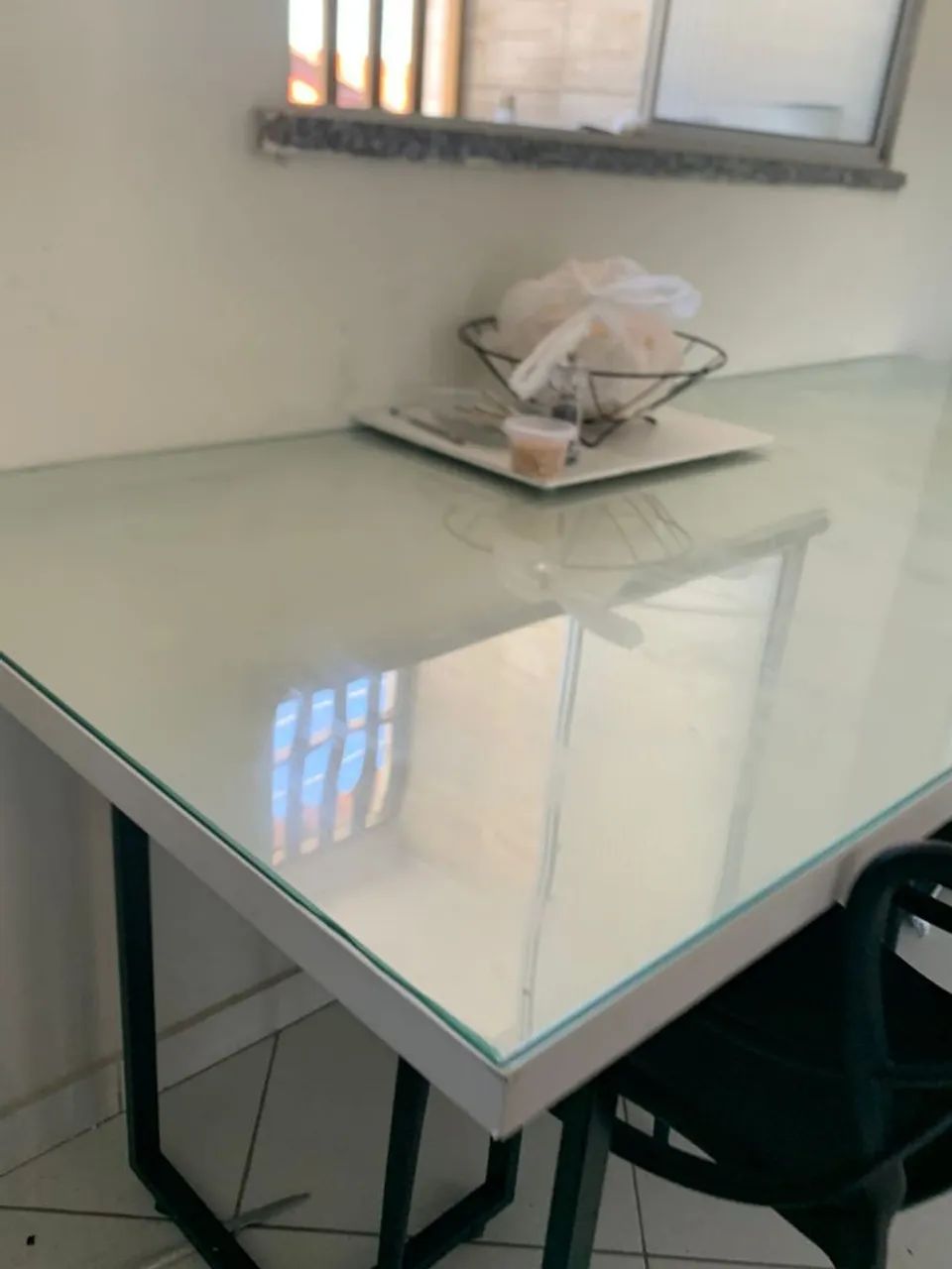 Mesa De vidro ee Madeira - Foto 3