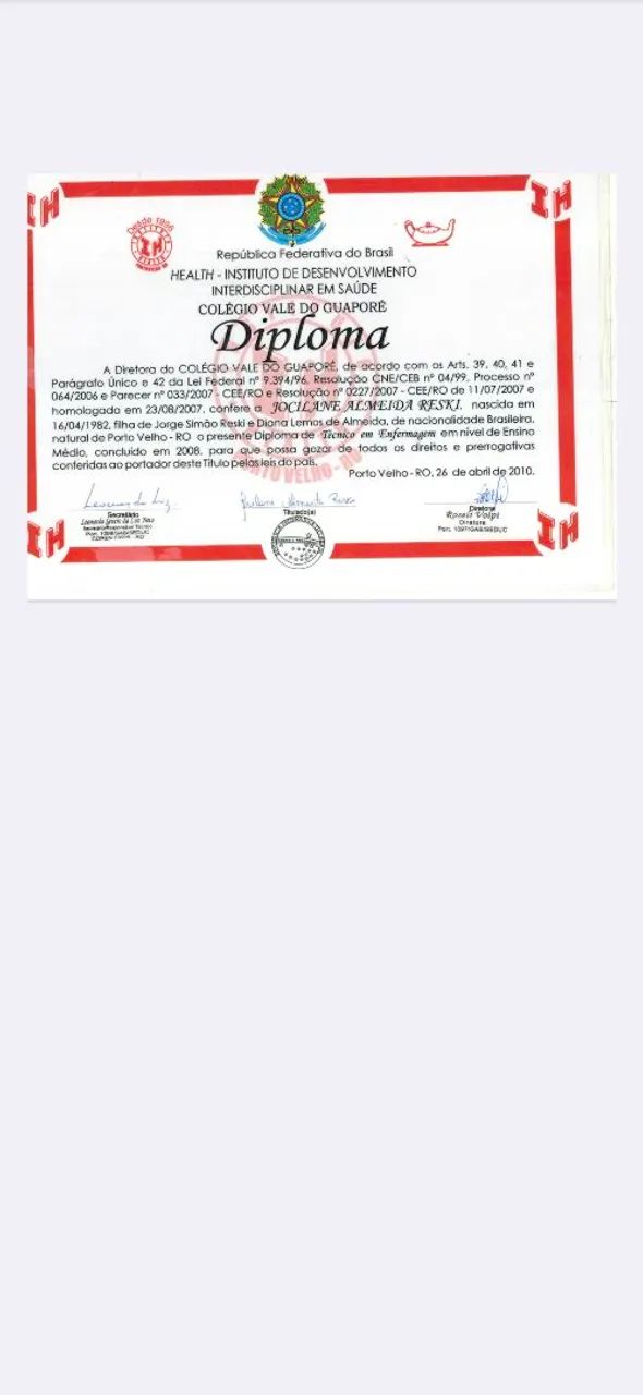 Técnica de enfermagem e do trabalho 