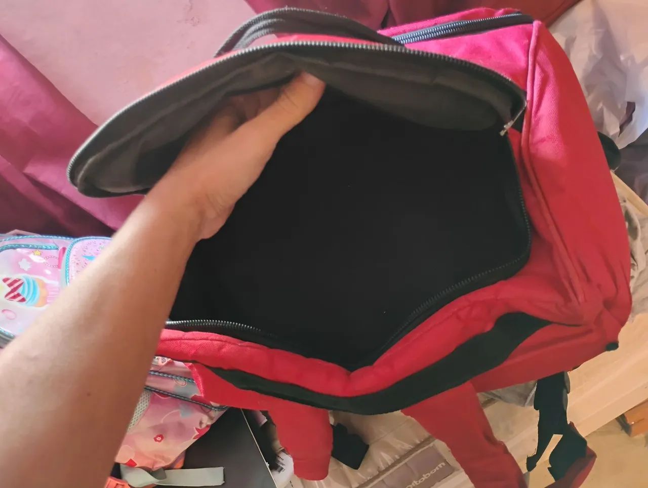 Mochila Bag Nylon para entregas com isopor  - Foto 4