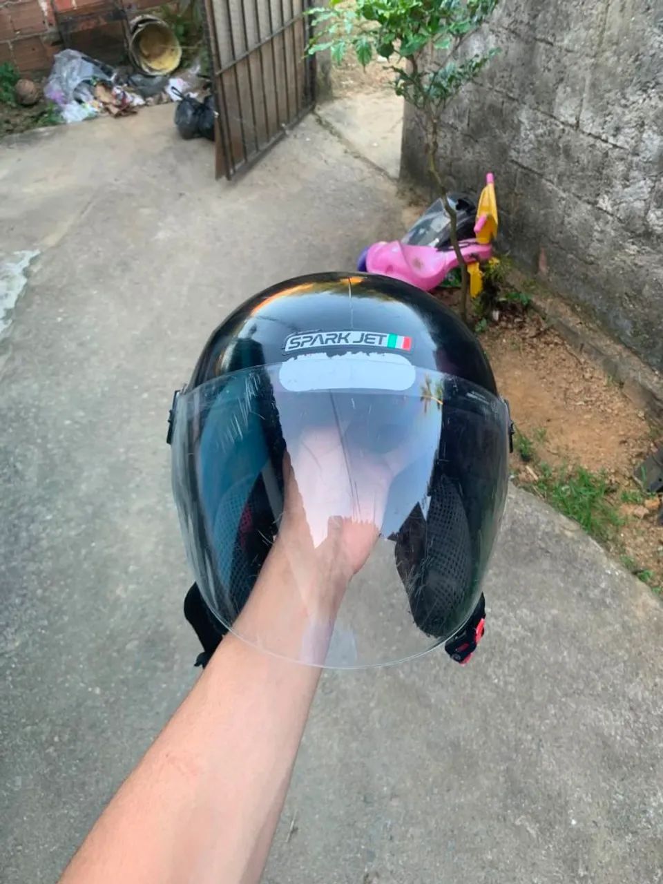 Capacete 59 + capa de chuva G  - Foto 5