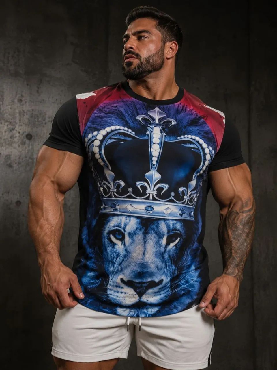 Camiseta Longline Oversizer Leão Judá
