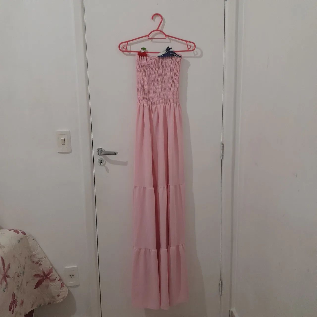 Vestido Rosa BB tomara que caia  - Foto 3