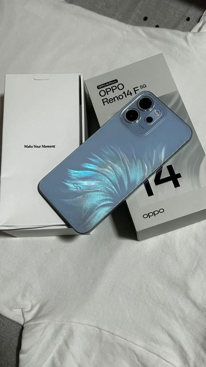 OPPO Reno 14F 256GB / 12GB RAM - Completo e com NF (Impecável)