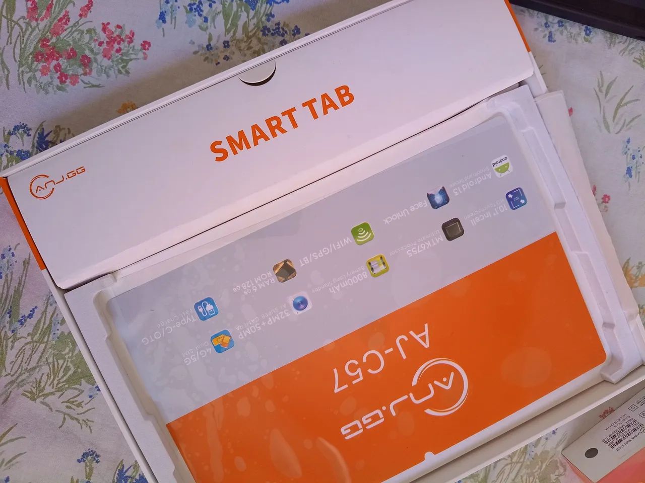 Tablet AJ c57 novinho completo top  - Foto 3