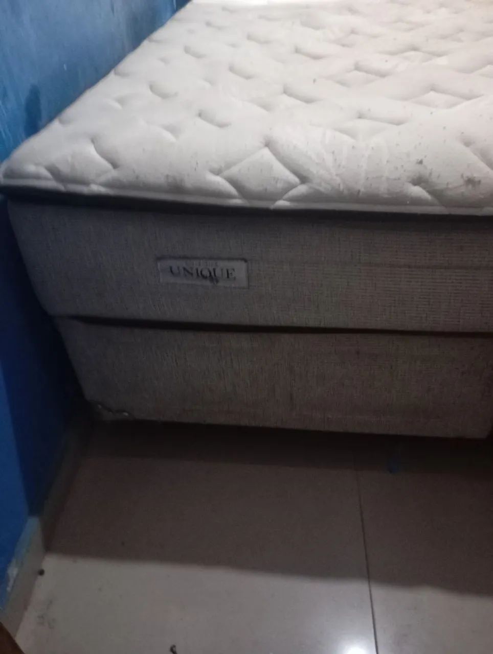 Cama box Queen + cabeceira estofada. - Foto 4