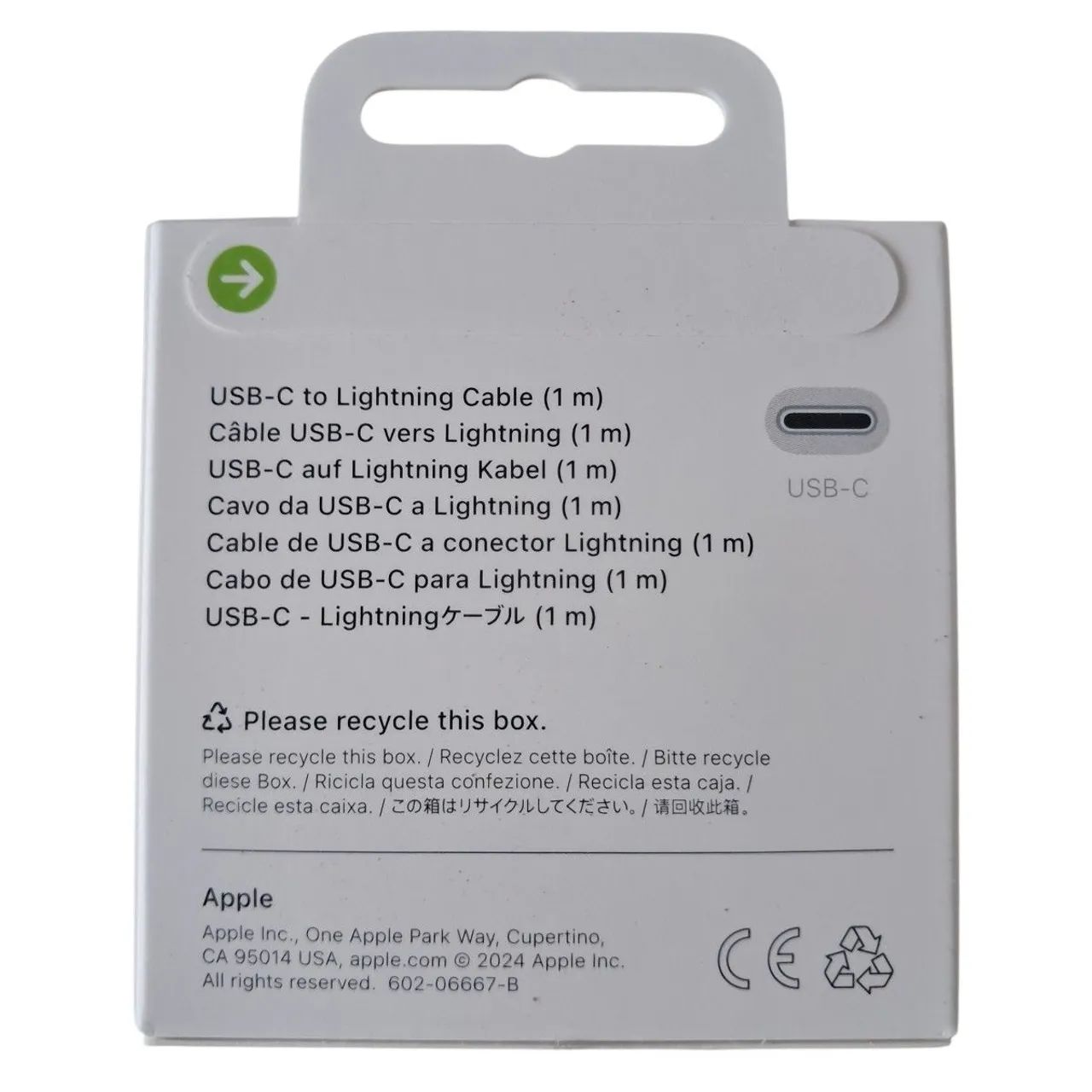 Cabo Original Apple USB-C para Lightning (1m) - Novo e Lacrado - Foto 2