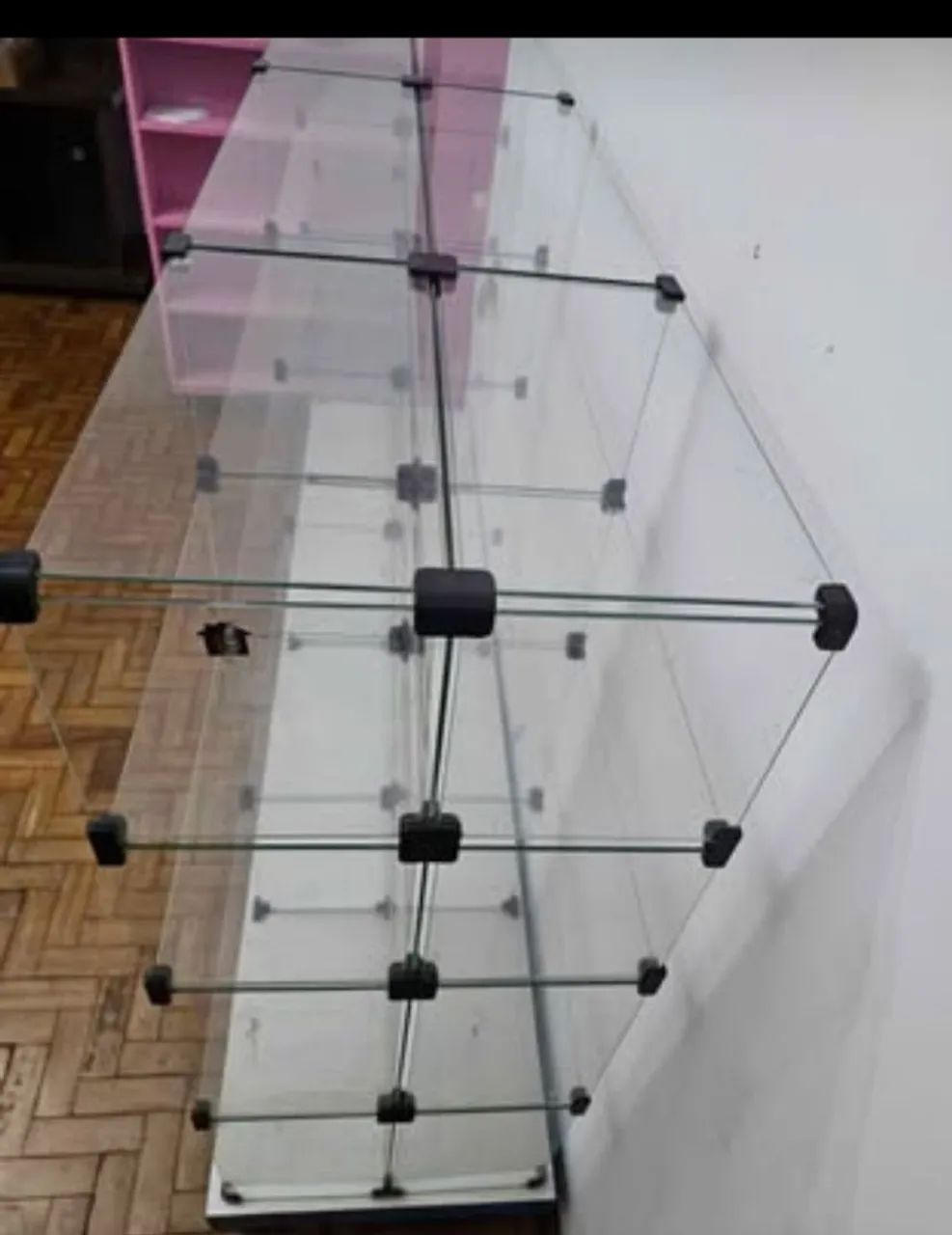 Balcão expositor de vidro duplo cm 32 divisórias  - Foto 4