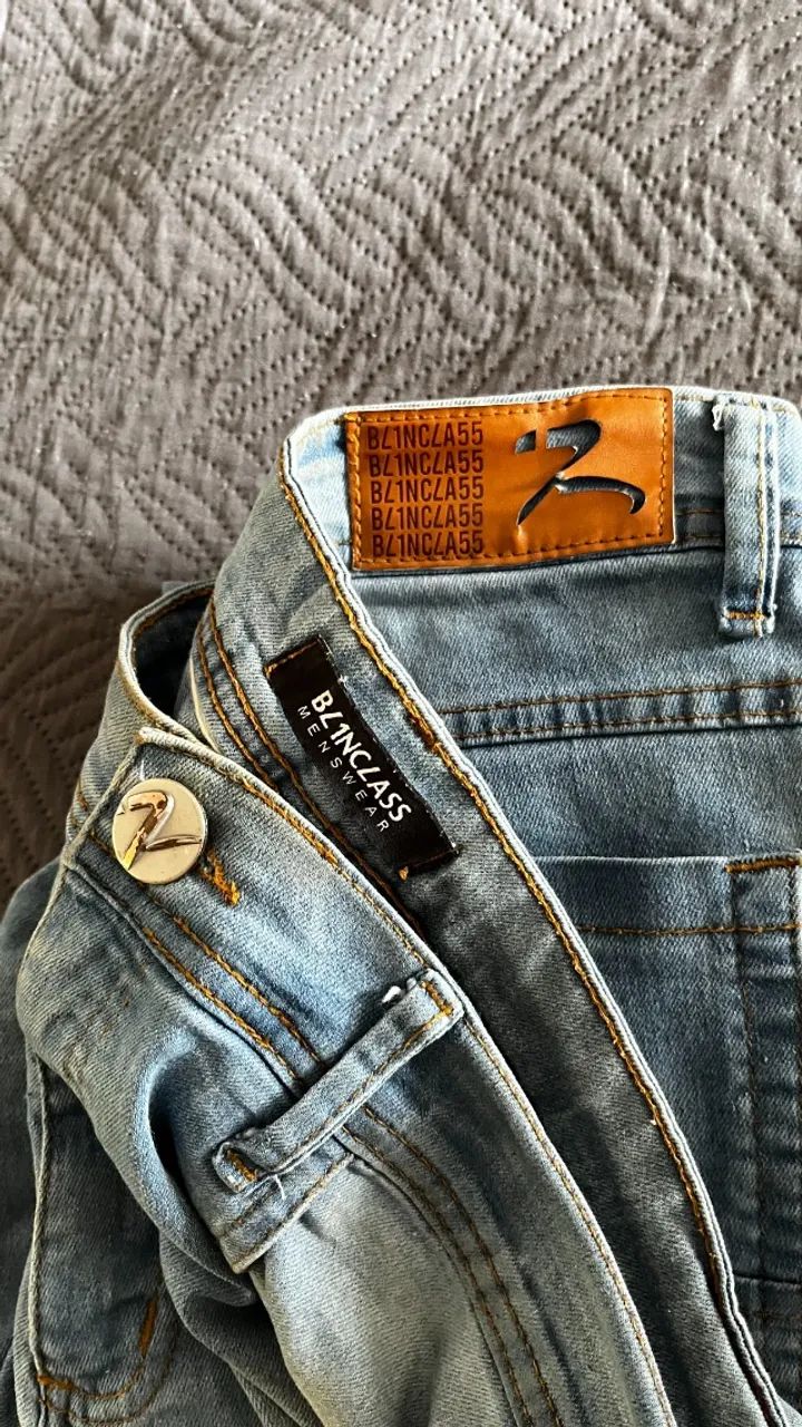 Calça Jeans Blinclass Masculina 42 - Slim com Elastano - Foto 3