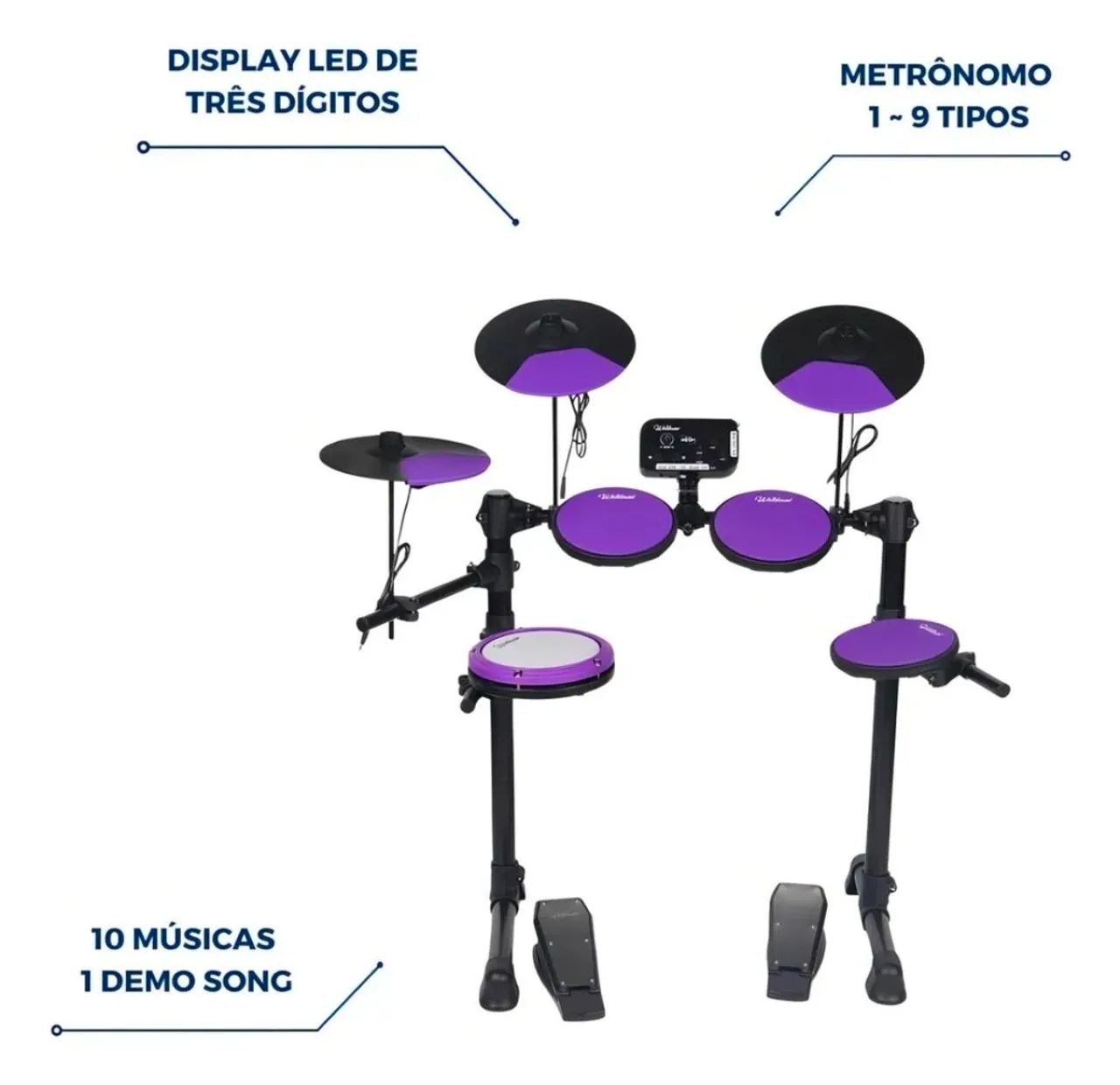 Bateria eletrônica Waldman Mash VM-9 - Foto 5
