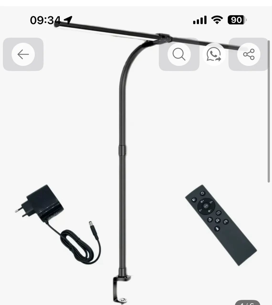 Luminária de mesa em led, com haste flexível - Foto 5