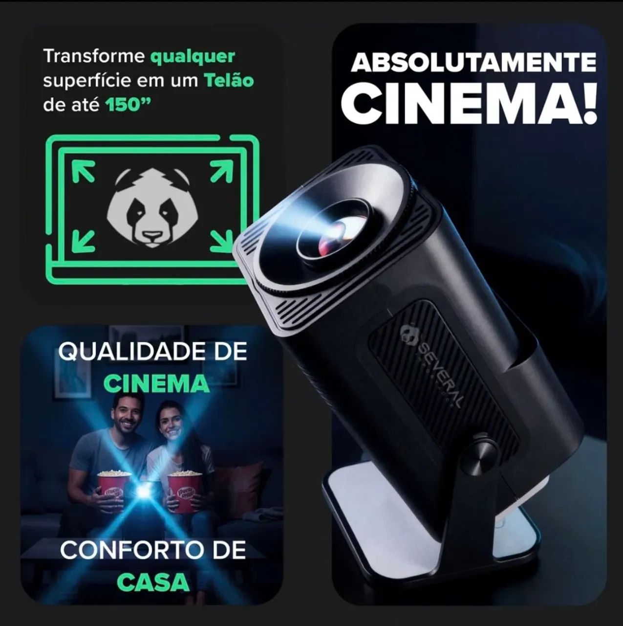 ? Projetor HY320 Android Smart - Cinema em Casa ? - Foto 2
