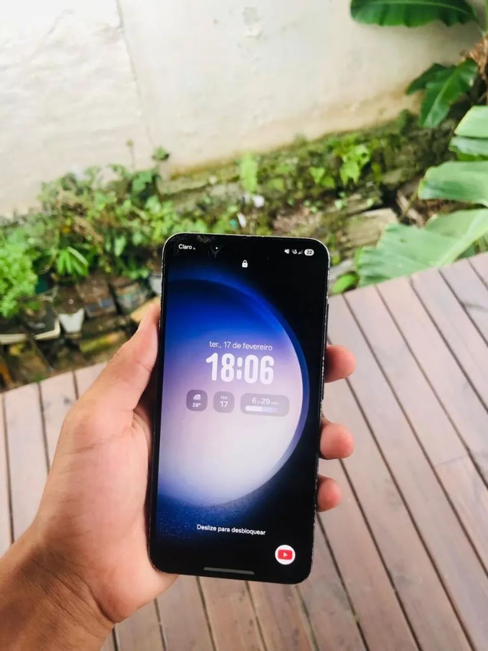 Vendo s23 com tela trincada funcionando perfeitamente  - Foto 5