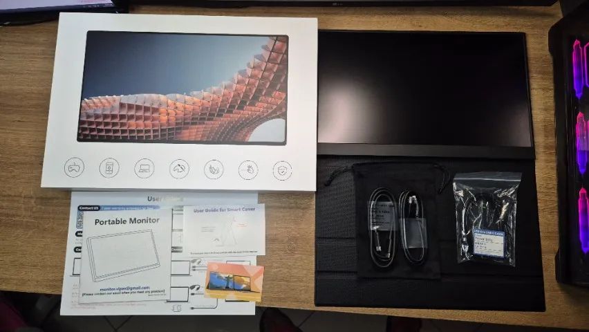 Monitor Port átil Amoudo 15,6 Polegadas - Novo e Lacrado - Foto 2