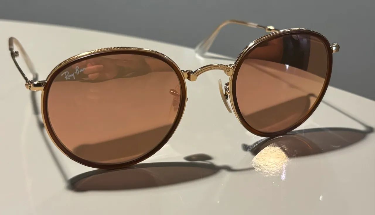 Rayban Rosa espelhado - modelo RB3517 usado