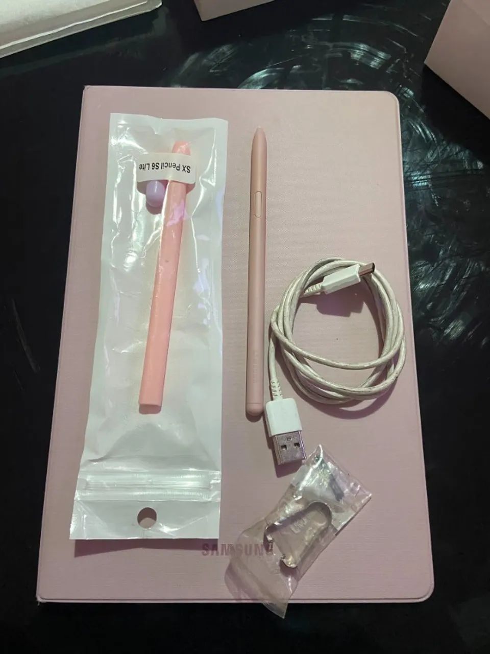 Tablet Samsung Tab S6 Lite ROSA 64GB - Impecável, com Capa e Caneta - Foto 4