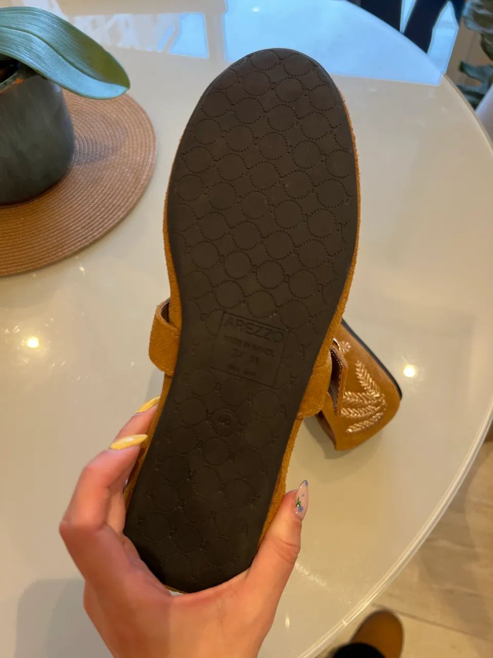 Sapatilha, Arezzo, 34, marrom, semi-nova - Foto 3