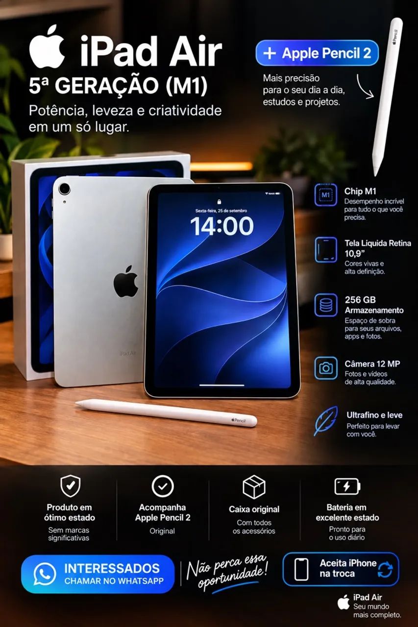 iPad Air M1 5ª geração