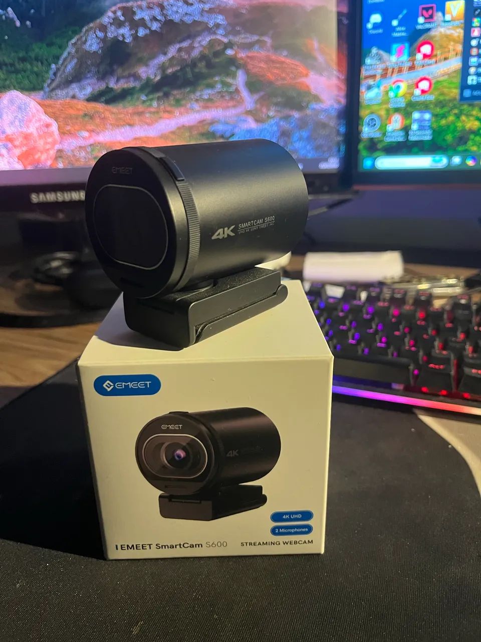 Câmera Webcam EMEET SmartCam S600 4k