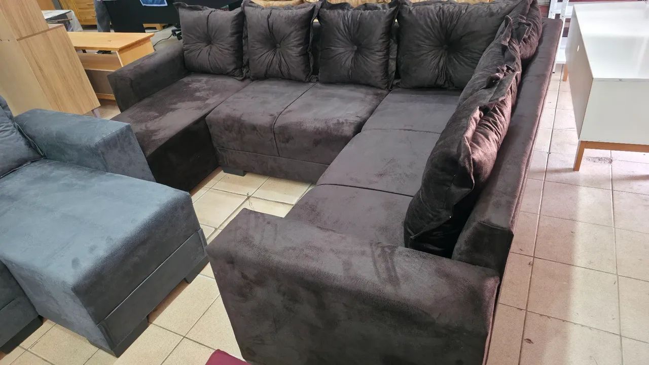 Sofa de canto com chaise novo  - Foto 4