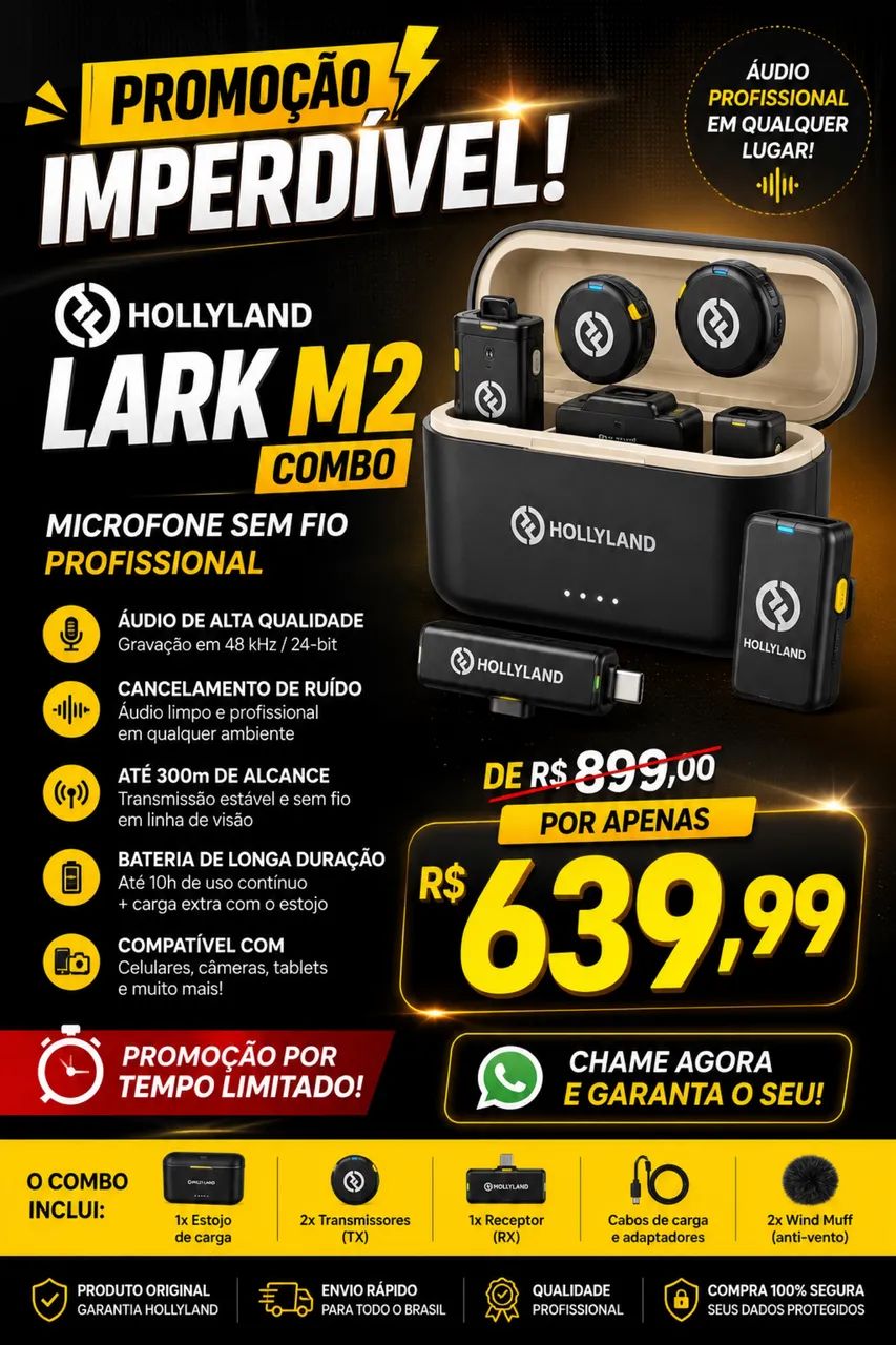 Microfone Hollyland Combo