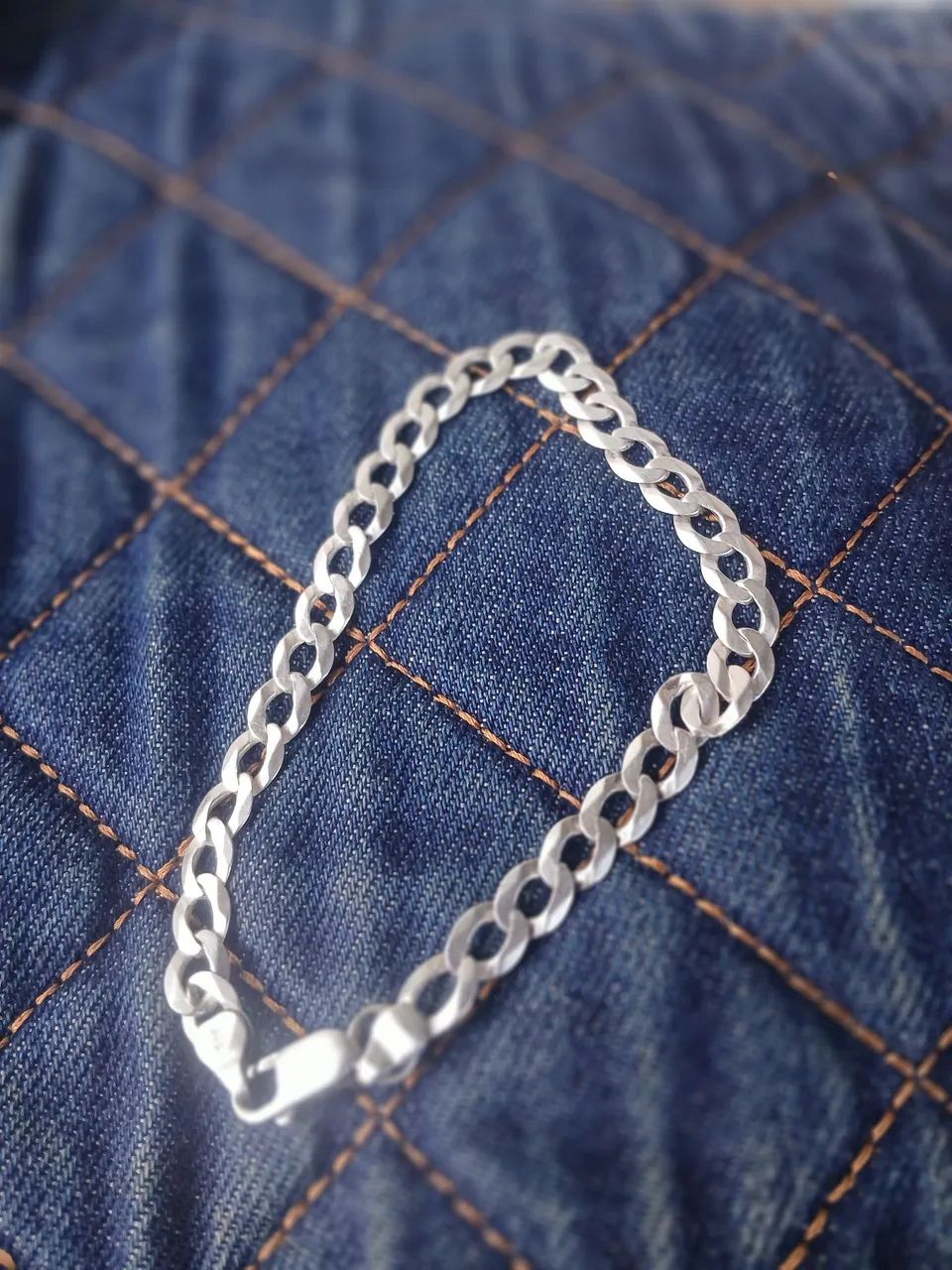 Pulseira de prata masculina  - Foto 2