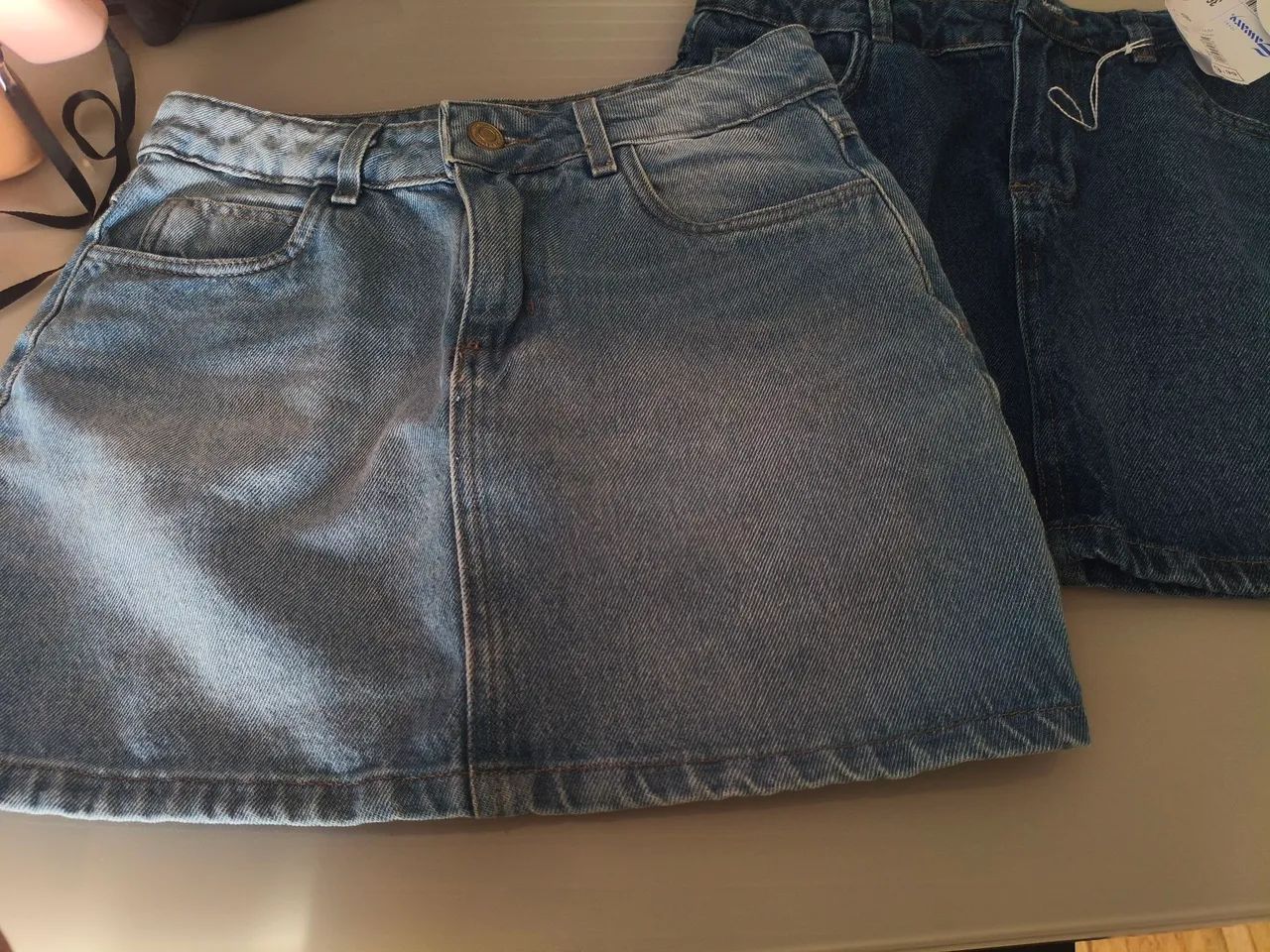 Saias jeans Tam 36 veste 36/38  - Foto 2