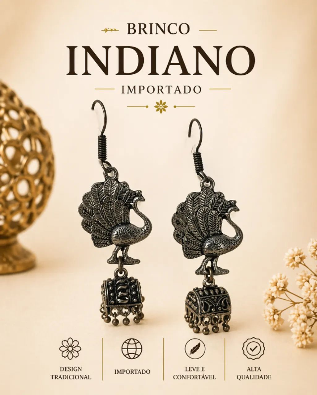 Brinco Indiano original da India - Foto 4