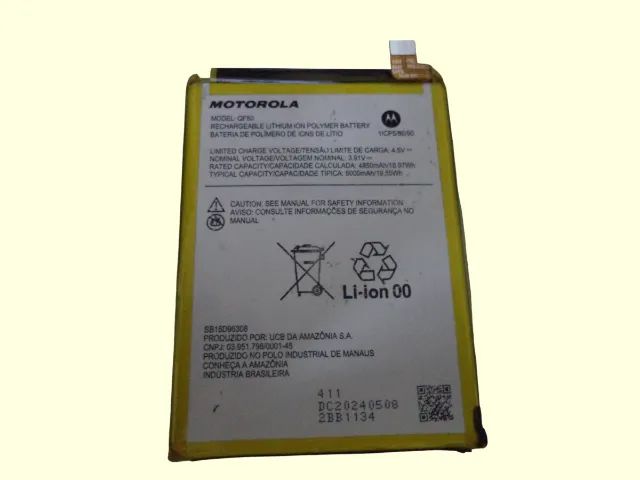 bateria original modelo qf50 moto g34