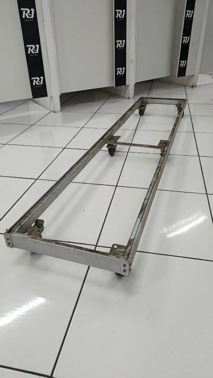 6 bases / estruturas industriais em alumínio com rodízio  - Foto 2