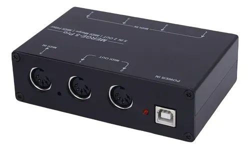 Divisor De Interface Midi Usb Host 5 Entradas Em 2 Saídas Usb - PRONTA ENTREGAPronta - Foto 3