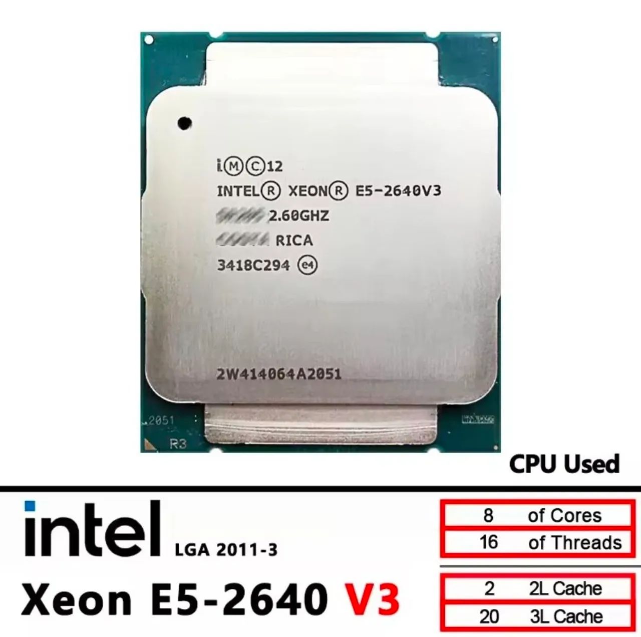 Processador Intel Xeon E5 2640 V3