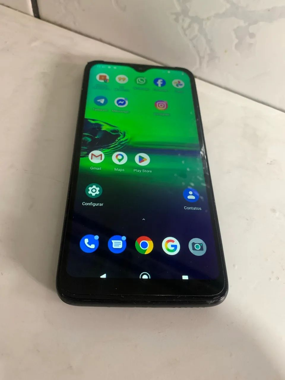 Celular moto g 8 play todo bom  - Foto 2