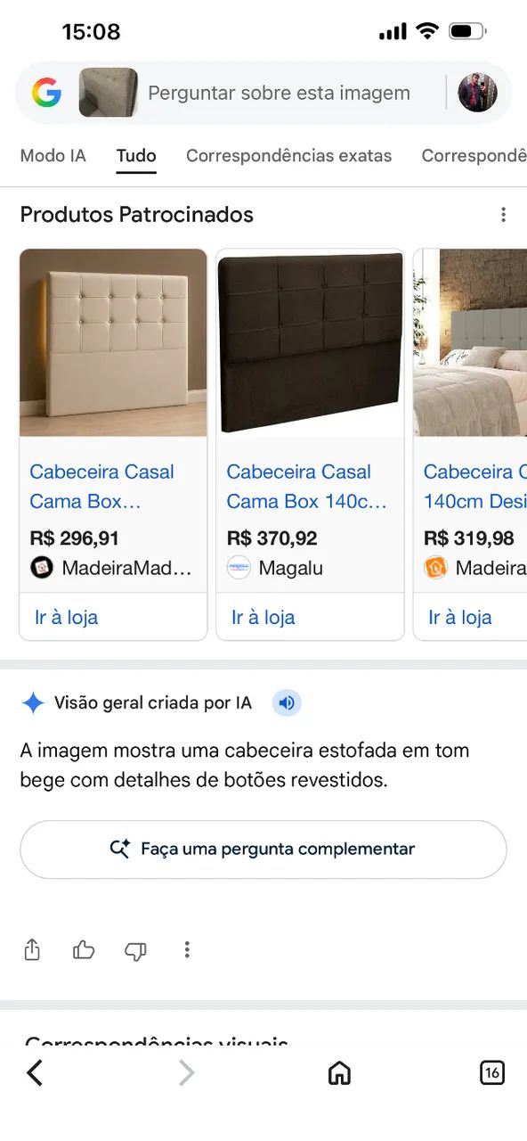 Cabeceiras  cama box Casal - Foto 3