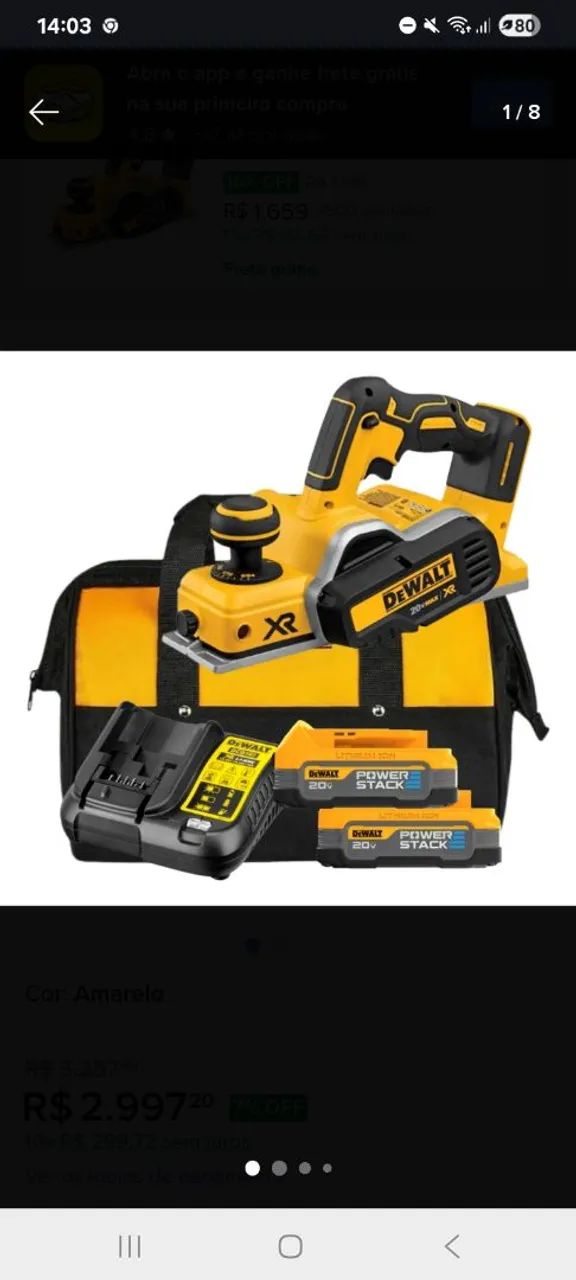 Combo Plaina 20V MAX - Foto 4