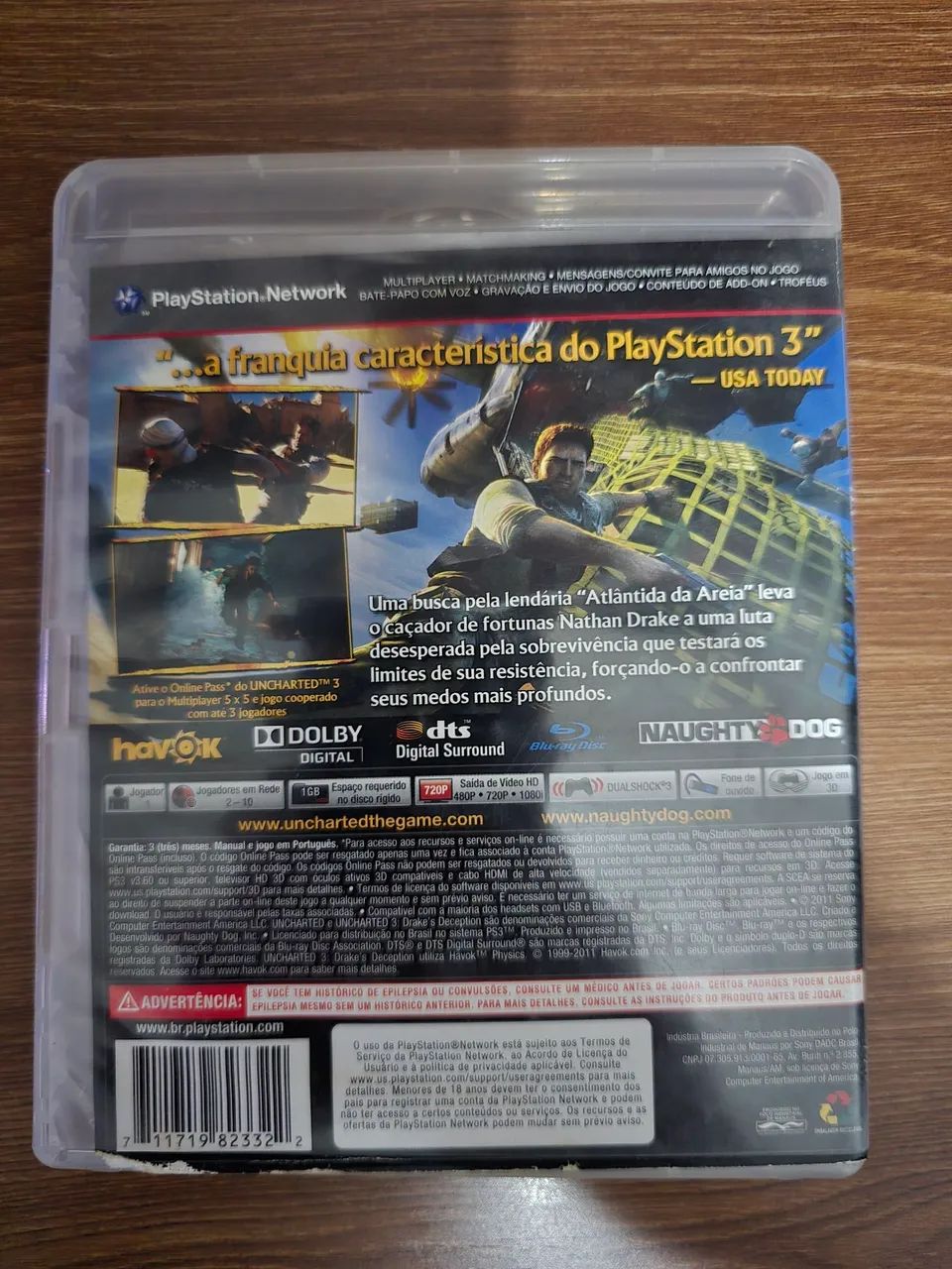 Uncharted 3 Drake's Deception PS3 Original Completo - Foto 2
