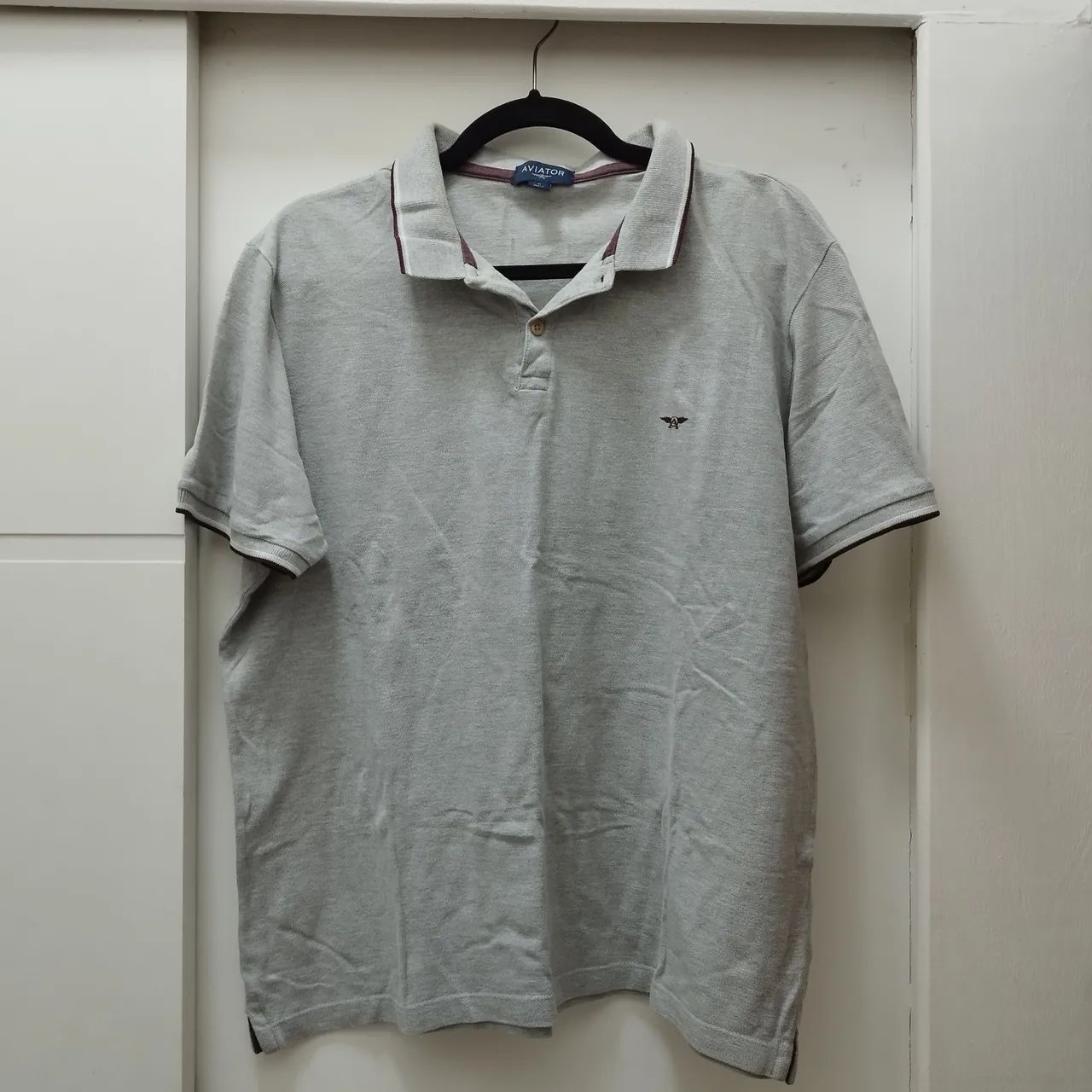 Camisa Polo Aviator Cinza - Foto 2