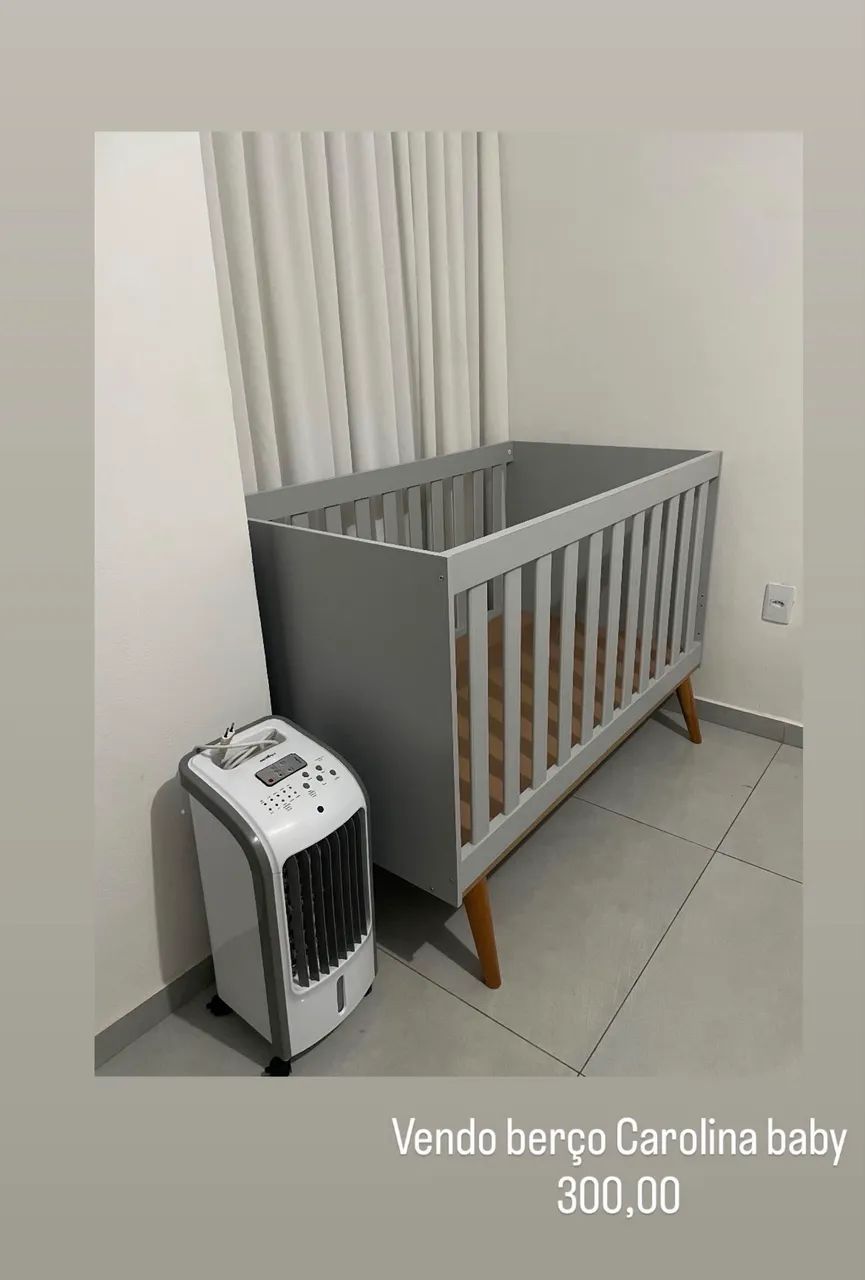Vendo berço Carolina baby cinza super reforçado