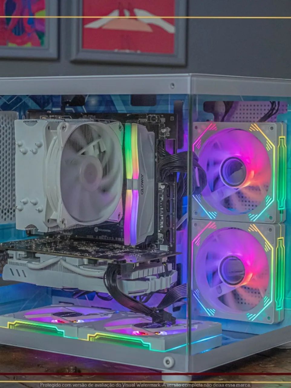 Desktop Gamer Ryzen 7 2700X, 16gb, 512gb NVMe, RX 580, Air Cooler, Fonte 500W - Foto 6