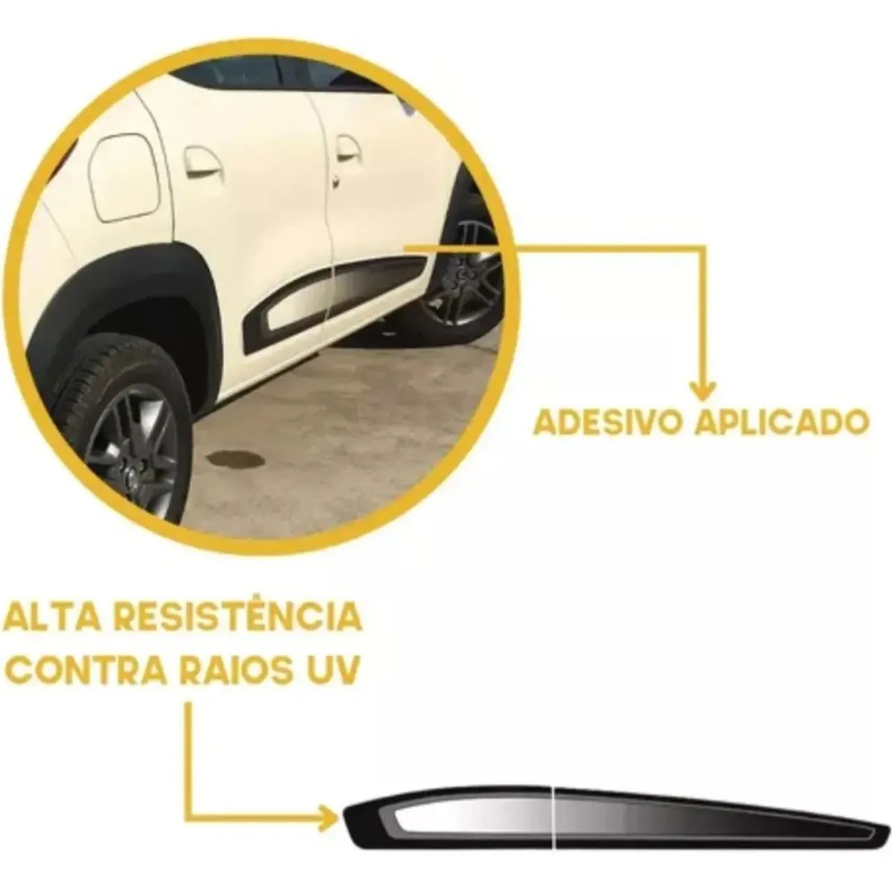 Faixas das portas e soleira do Kwid - Foto 5