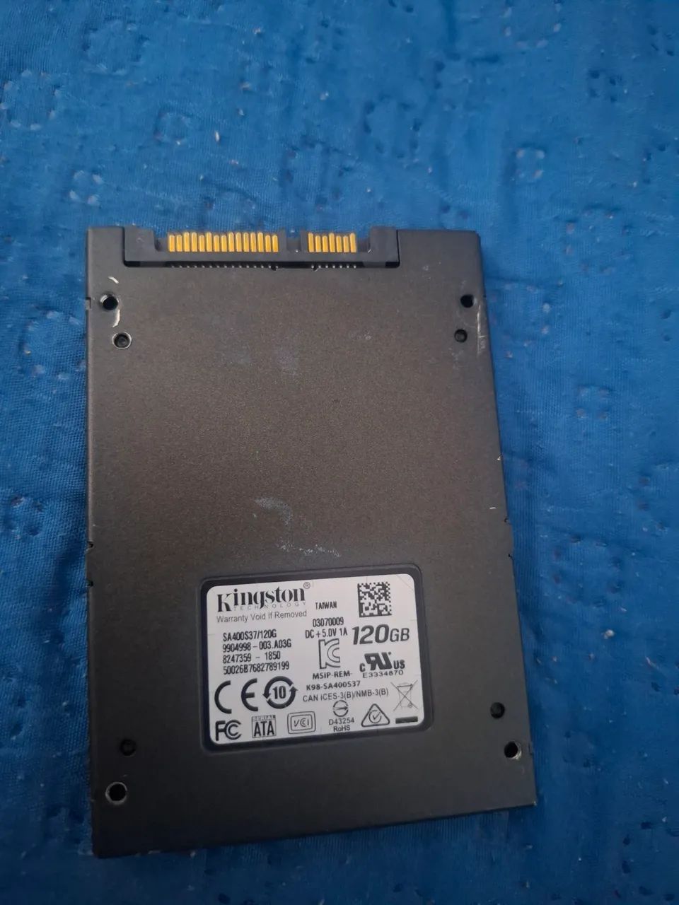 Ssd 120 gb funcionando perfeitamente 