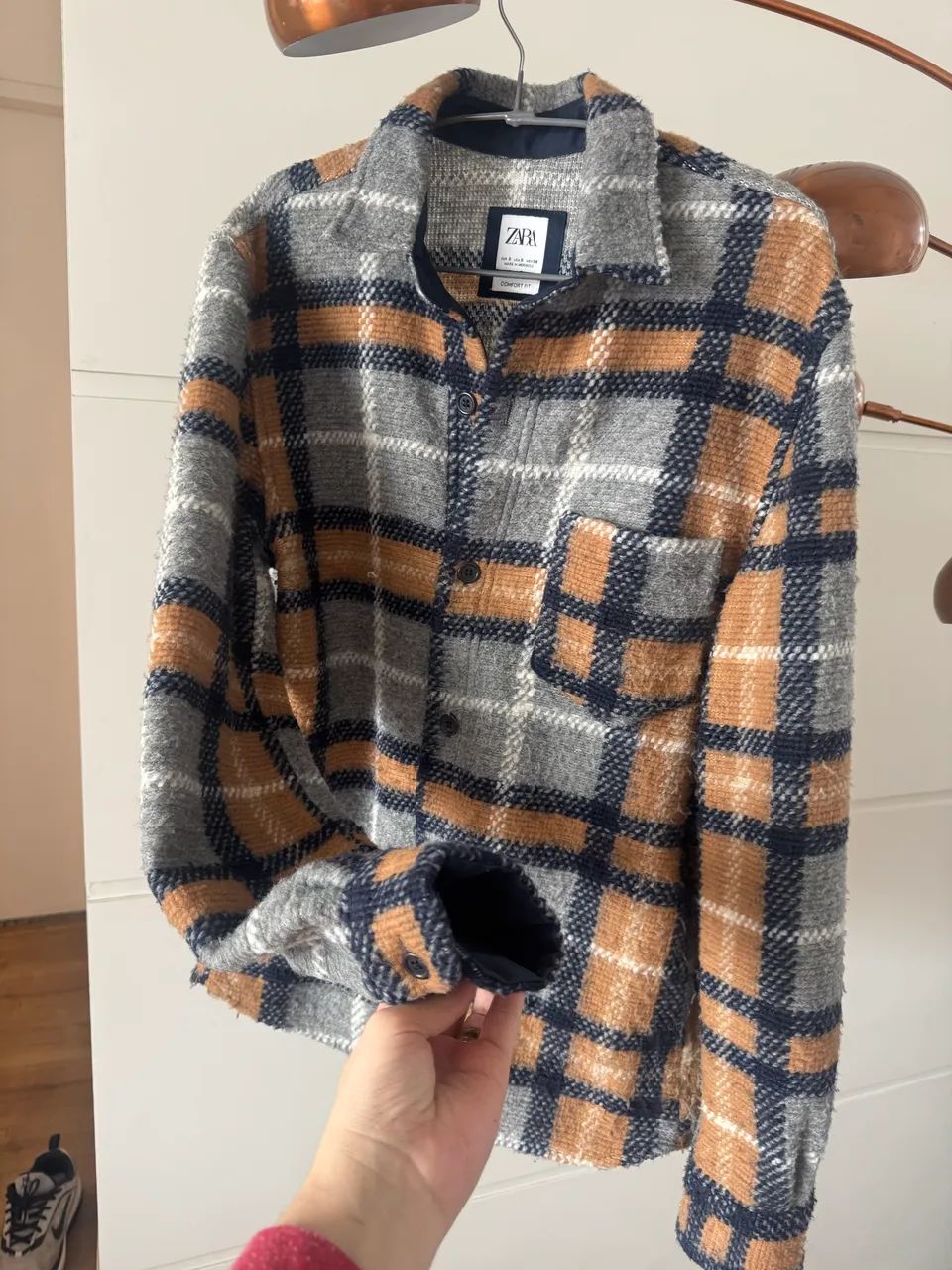 Camisa flanelada Zara xadrez - Foto 3