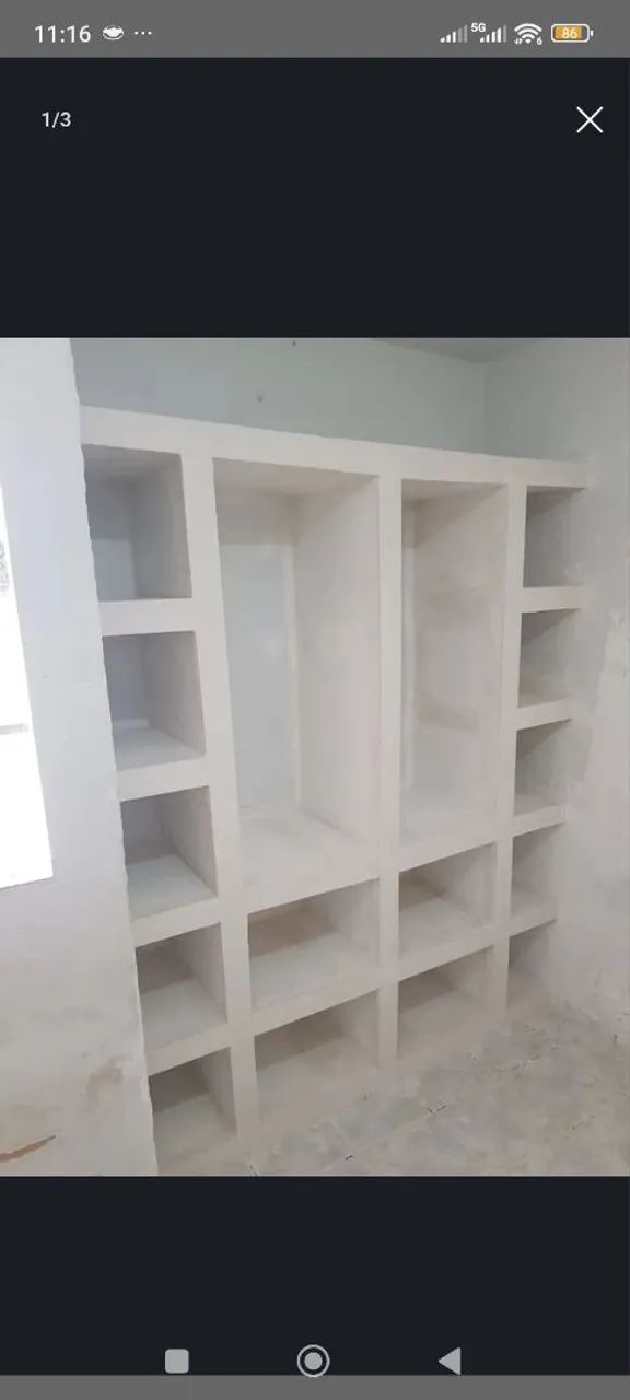 Guarda-roupas de gesso