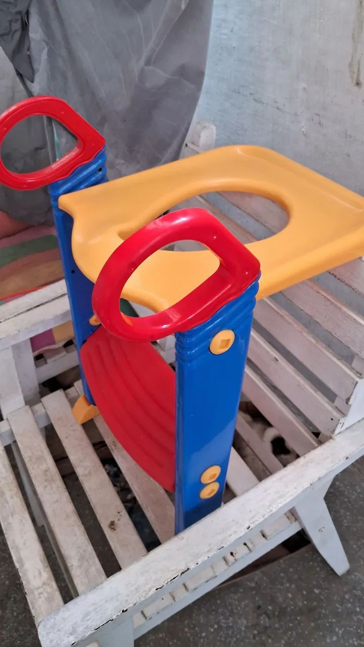 Assento Redutor Infantil com Escadinha Vaso Sanitário