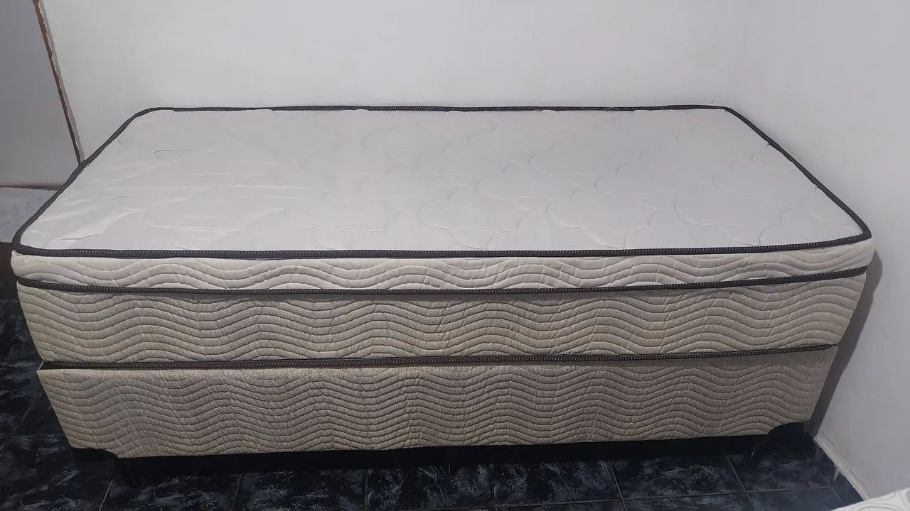 Cama de solteiro Box Ortobom 