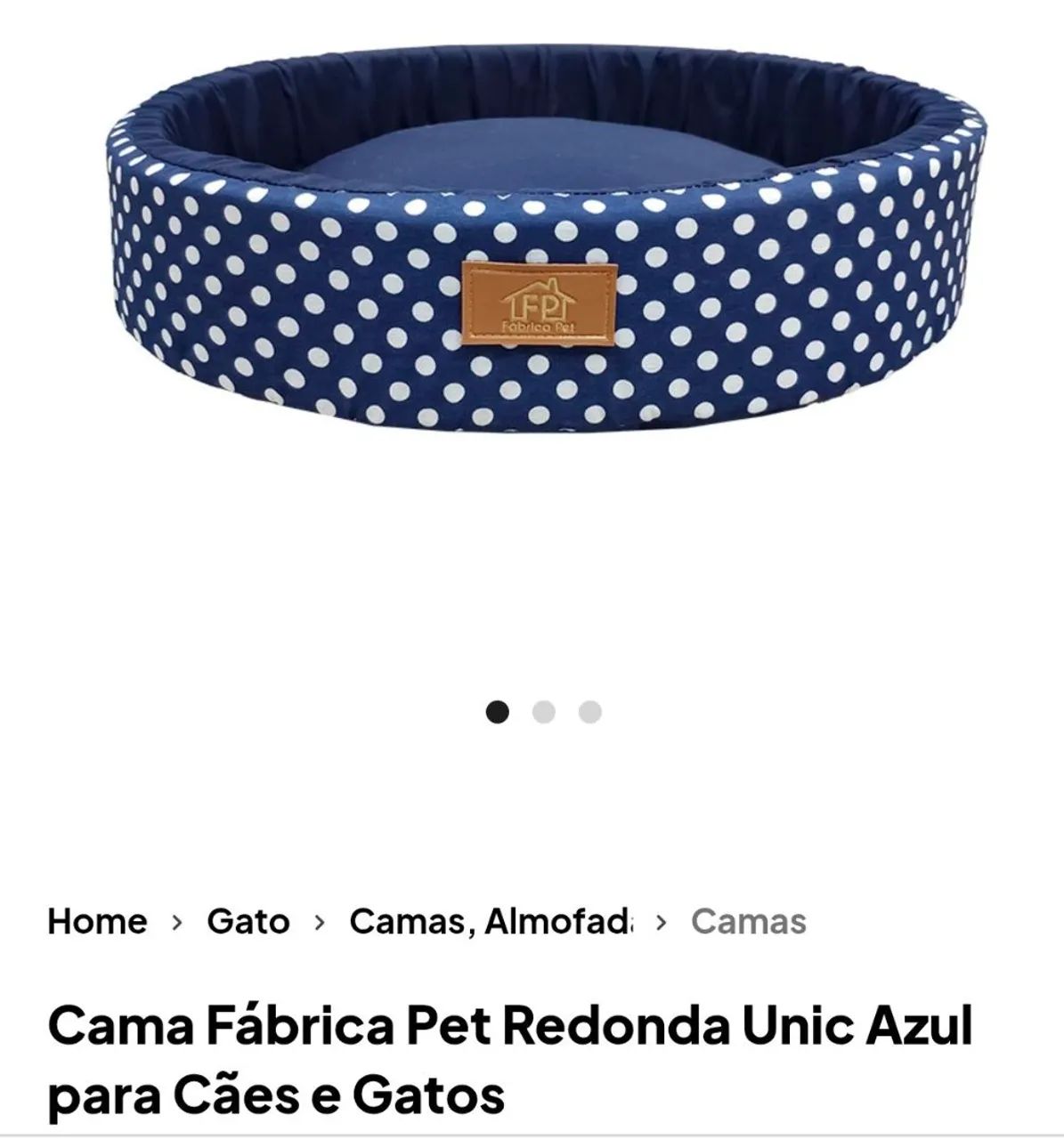 Cama pra PET (tamanho grande)