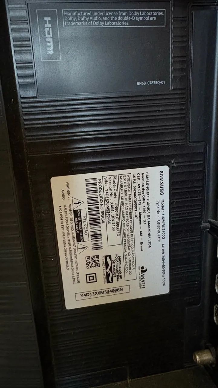 Smart TV Samsung 50 polegadas, resolução 4K UHD  - Foto 4