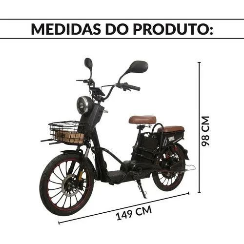 Bicicleta elétrica 48V 500W - Foto 3